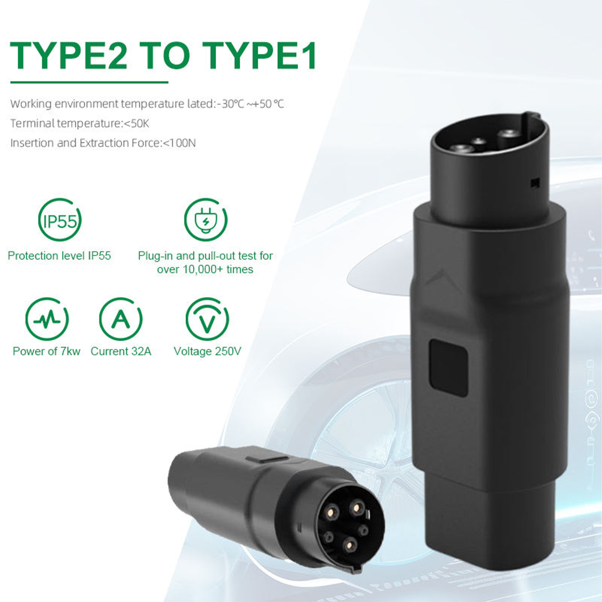 Adapter ładowarki EV typu 2 do – Ev Charger Adapter recenzja i cena